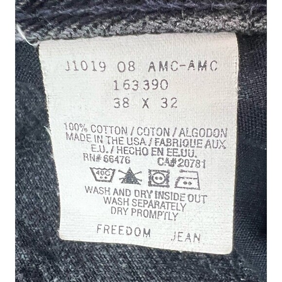 Vintage Tommy Hilfiger Freedom Jeans Mens 38x31 Flag Logo Relaxed Straight Y2K - Picture 9 of 10